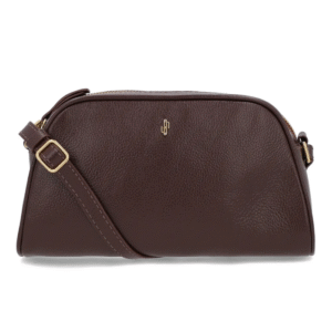 Bolsa Tiracolo Couro Marrom Pinhão