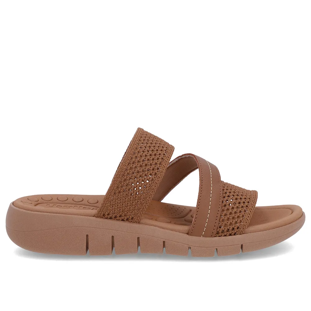 Tamanco Sem Salto Tricot Marrom - Imagem 2