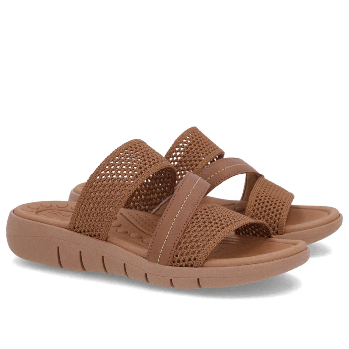 Tamanco Sem Salto Tricot Marrom - Imagem 3