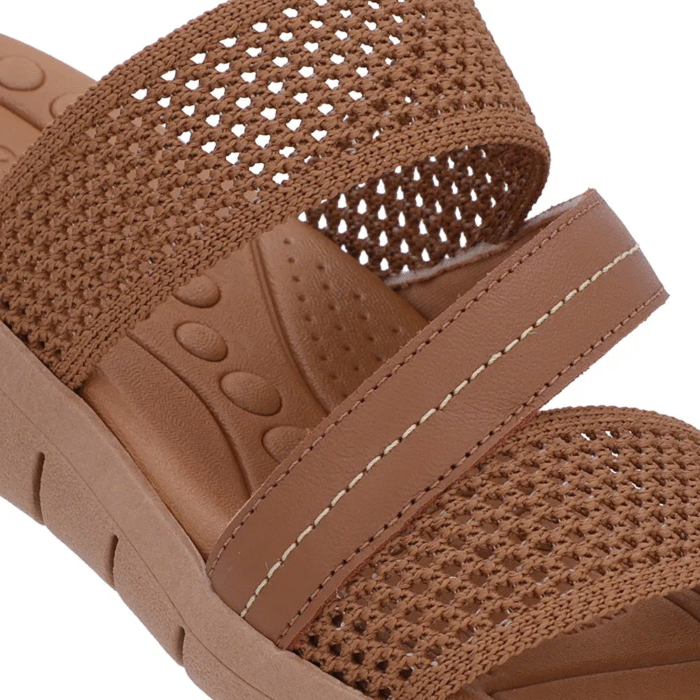 Tamanco Sem Salto Tricot Marrom - Imagem 7