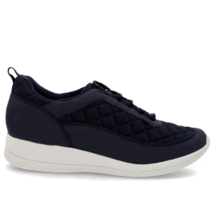 Tênis Azul Tecido Cadarço Matelassê