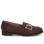 Mocassim Marrom Couro Textura Bridão - Imagem 11