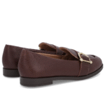 Mocassim Marrom Couro Textura Bridão - Imagem 13