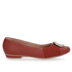 Sapatilha Marrom Couro Lateral Tecido - Imagem 11