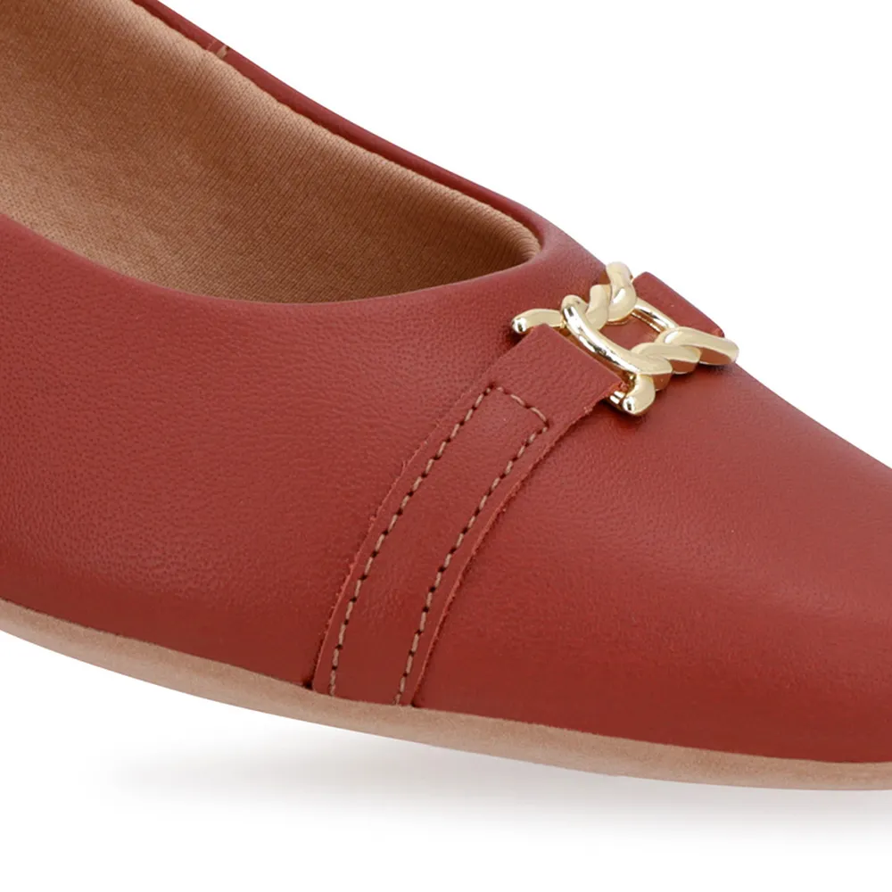 Sapatilha Marrom Couro Bico Marrom - Imagem 8