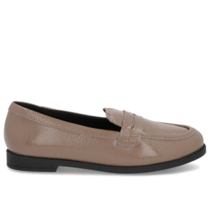 Mocassim Couro Marrom Claro Tira